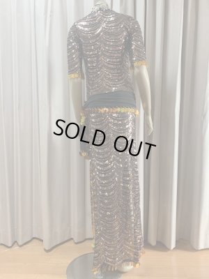 画像5: スパンコールスタンドカラーバラディドレス（5点セット）