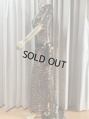 画像4: スパンコールスタンドカラーバラディドレス（5点セット）