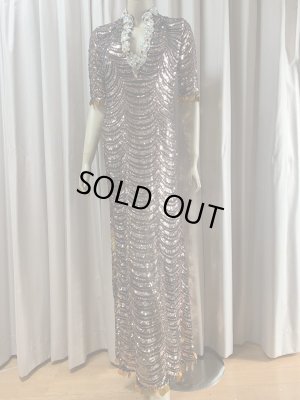 画像6: スパンコールスタンドカラーバラディドレス（5点セット）