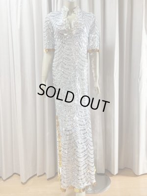 画像8: スパンコールスタンドカラーバラディドレス（5点セット）