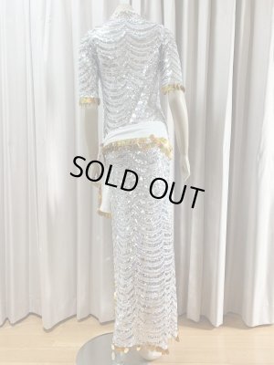 画像4: スパンコールスタンドカラーバラディドレス（5点セット）