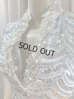 画像5: スパンコールスタンドカラーバラディドレス（5点セット）