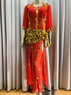 画像1: シャマダン・アワーリムワンピースドレス(5点セット）