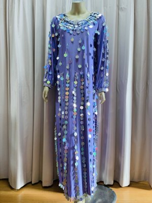 画像9: 総スパンコールガラベーヤ（アワーリム、ガワージー）