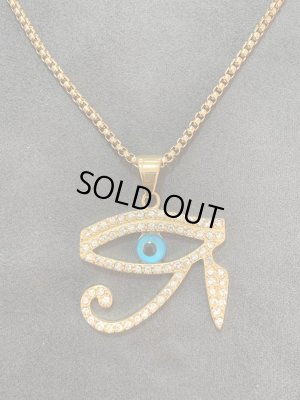 画像1: ホルスの目モチーフネックレス（45cm or 50cm)