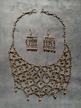 ファラオニックネックレス＆ピアスセット