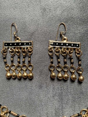 画像3: ファラオニックネックレス＆ピアスセット