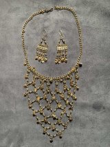 ファラオニックネックレス＆ピアスセット