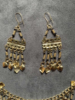 画像3: ファラオニックネックレス＆ピアスセット