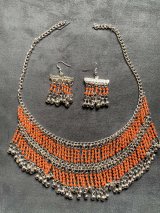 ファラオニックネックレス＆ピアスセット