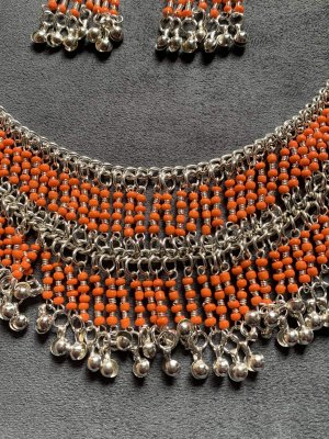 画像2: ファラオニックネックレス＆ピアスセット