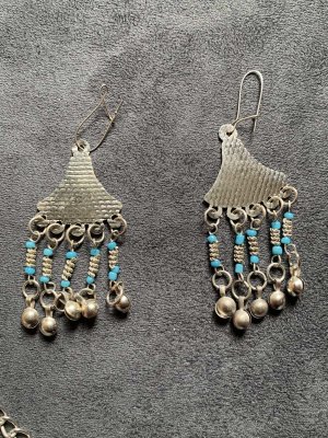 画像2: ファラオニックネックレス＆ピアスセット