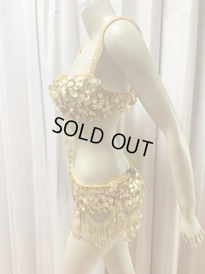 画像2: オールドスタイル、ガワージー、トライバルコインブラベルト（ゴールド）