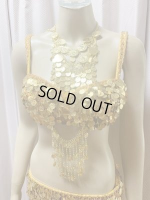 画像10: オールドスタイル、ガワージー、トライバルコインブラベルト（ゴールド）