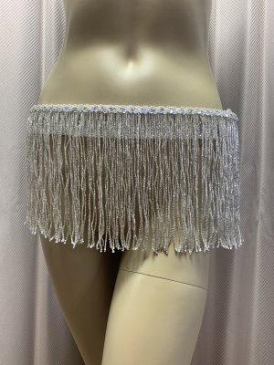 画像6: フォークロア衣装用ビーズフリンジベルト(99cm)