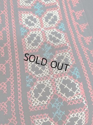 画像6: クロスステッチのベドウィン風前開きアバーヤ（ミシン刺しゅう）