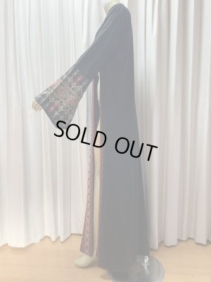 画像3: クロスステッチのベドウィン風前開きアバーヤ（ミシン刺しゅう）