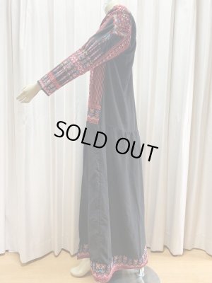 画像4: クロスステッチのベドウィン風前開きアバーヤ（ミシン刺しゅう）