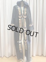 ハンドメイドのフード付き前あきガラベーヤ