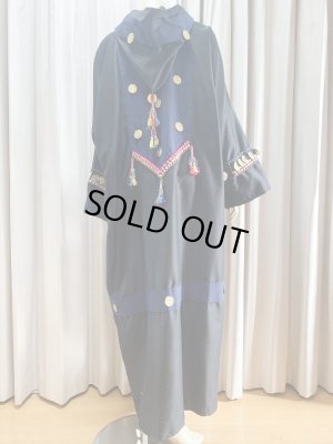 画像2: ハンドメイドのフード付き前あきガラベーヤ