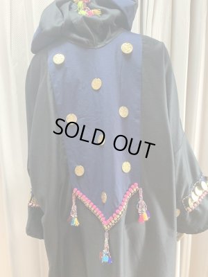 画像6: ハンドメイドのフード付き前あきガラベーヤ