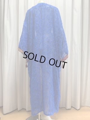 画像6: クロスステッチ前開きアバーヤ（ガラベイヤ）