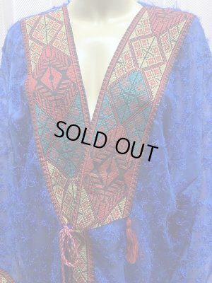 画像4: クロスステッチ前開きアバーヤ（ガラベイヤ）