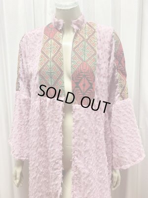 画像2: クロスステッチ前開きアバーヤ（ガラベイヤ）