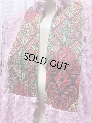 画像3: クロスステッチ前開きアバーヤ（ガラベイヤ）