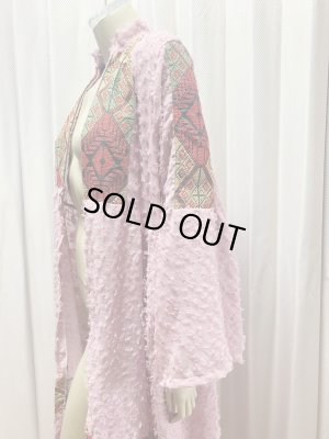 画像4: クロスステッチ前開きアバーヤ（ガラベイヤ）