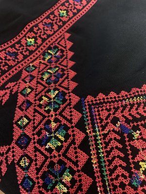 画像6: クロスステッチのベドウィン風アバーヤ（ミシン刺しゅう）