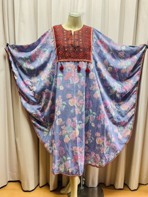 画像2: 花柄プリントガラベイヤ（訳アリ）