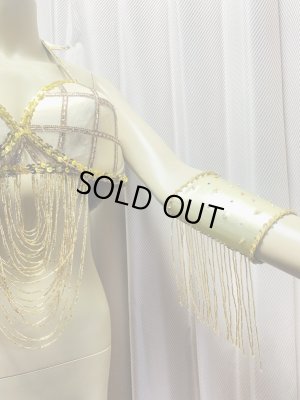 画像2: ビーズフリンジ付きアームバンド（両腕手首用）