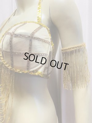 画像2: ビーズフリンジ付きアーム（両腕用）ゴールド