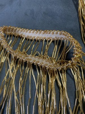 画像4: ビーズフリンジ付きアーム（両腕用）ゴールド