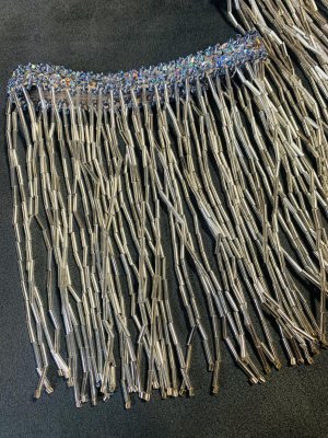 画像3: ビーズフリンジ付きアーム（両腕用）シルバー