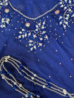 画像9: Hanine特注パワーネット生地バラディドレス