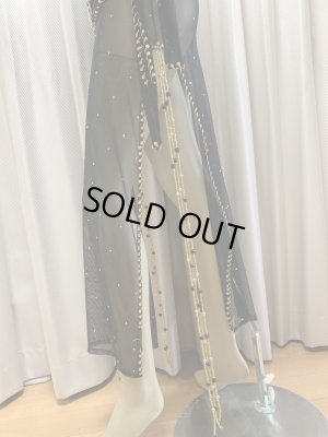 画像7: Hanine特注パワーネット生地バラディドレス