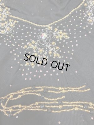 画像9: Hanine特注パワーネット生地バラディドレス