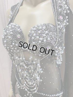 画像3: Hanine特注パワーネット生地バラディドレス