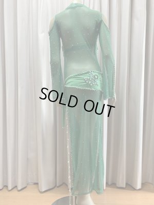 画像7: Hanine特注パワーネット生地バラディドレス