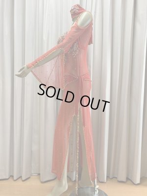 画像4: Hanine特注パワーネット生地バラディドレス