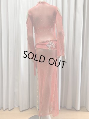 画像6: Hanine特注パワーネット生地バラディドレス