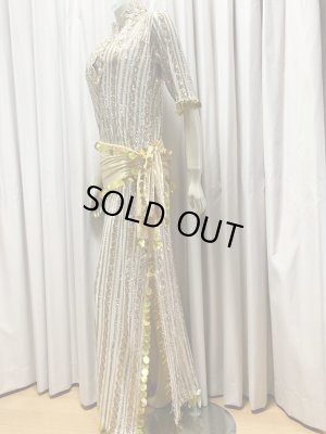 画像5: スパンコールスタンドカラーバラディドレス（4点セット）