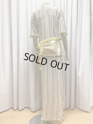 画像6: スパンコールスタンドカラーバラディドレス（4点セット）