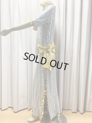 画像3: スパンコールスタンドカラーバラディドレス（4点セット）