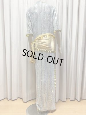 画像4: スパンコールスタンドカラーバラディドレス（4点セット）