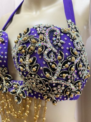 画像8: Hanine特注パワーネット生地バラディドレス