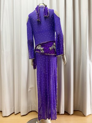 画像5: Hanine特注パワーネット生地バラディドレス