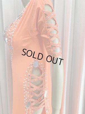 画像6: ラインストーンバラディドレス（インナーパンツ付き）